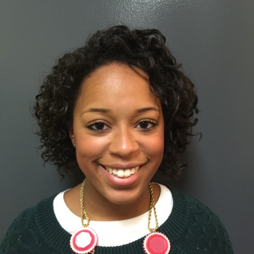Client 1 after her Olaplex Stand Alone Treatment, front view